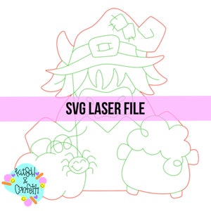 SVG: Halloween highland cow SVG, Halloween sign svg, witch svg
