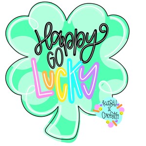 TEMPLATE:  St Patricks Day door hanger template, Shamrock door hanger template