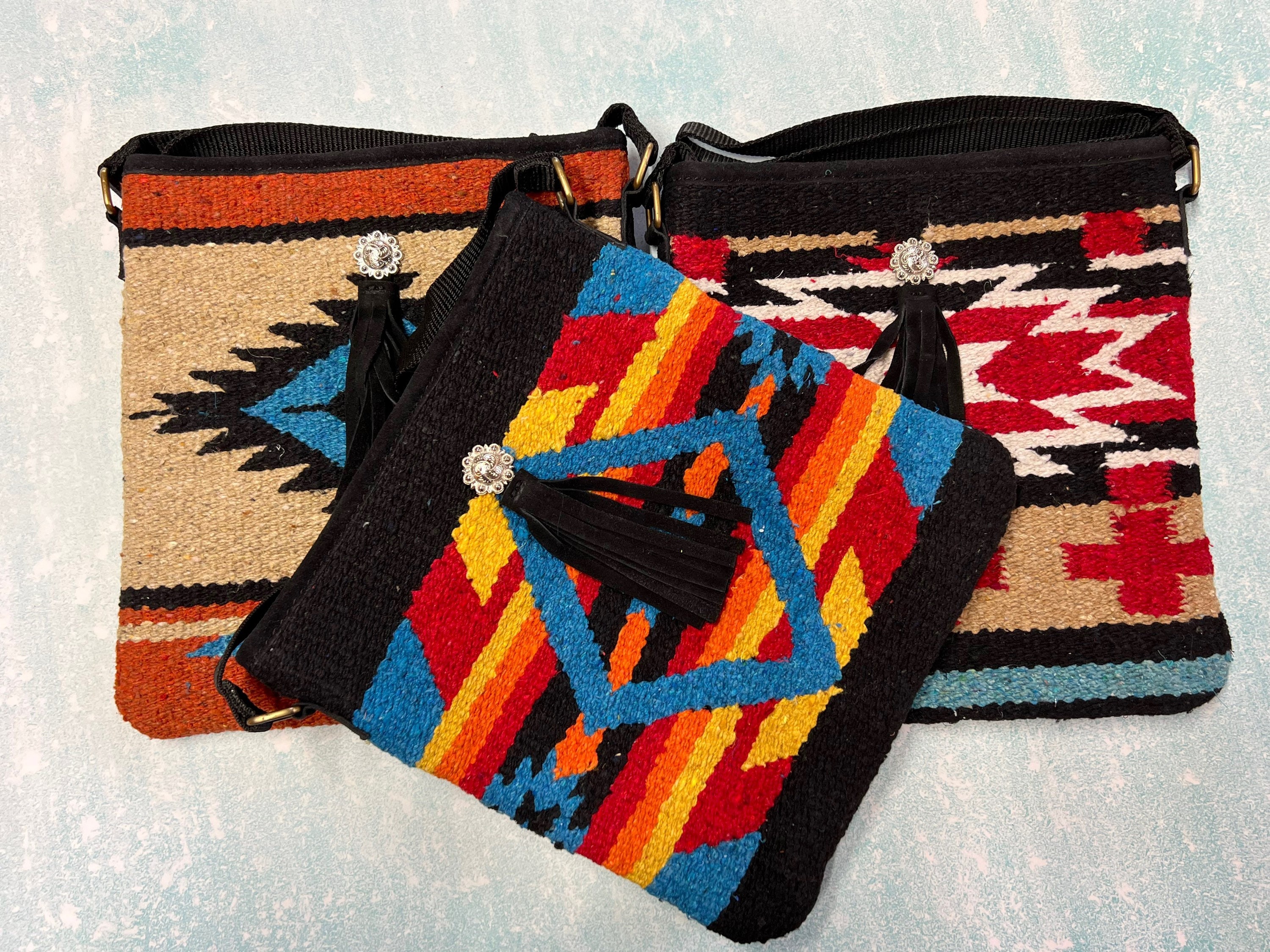 Aztec Saddle Blanket Fringe Purse – Home Folk