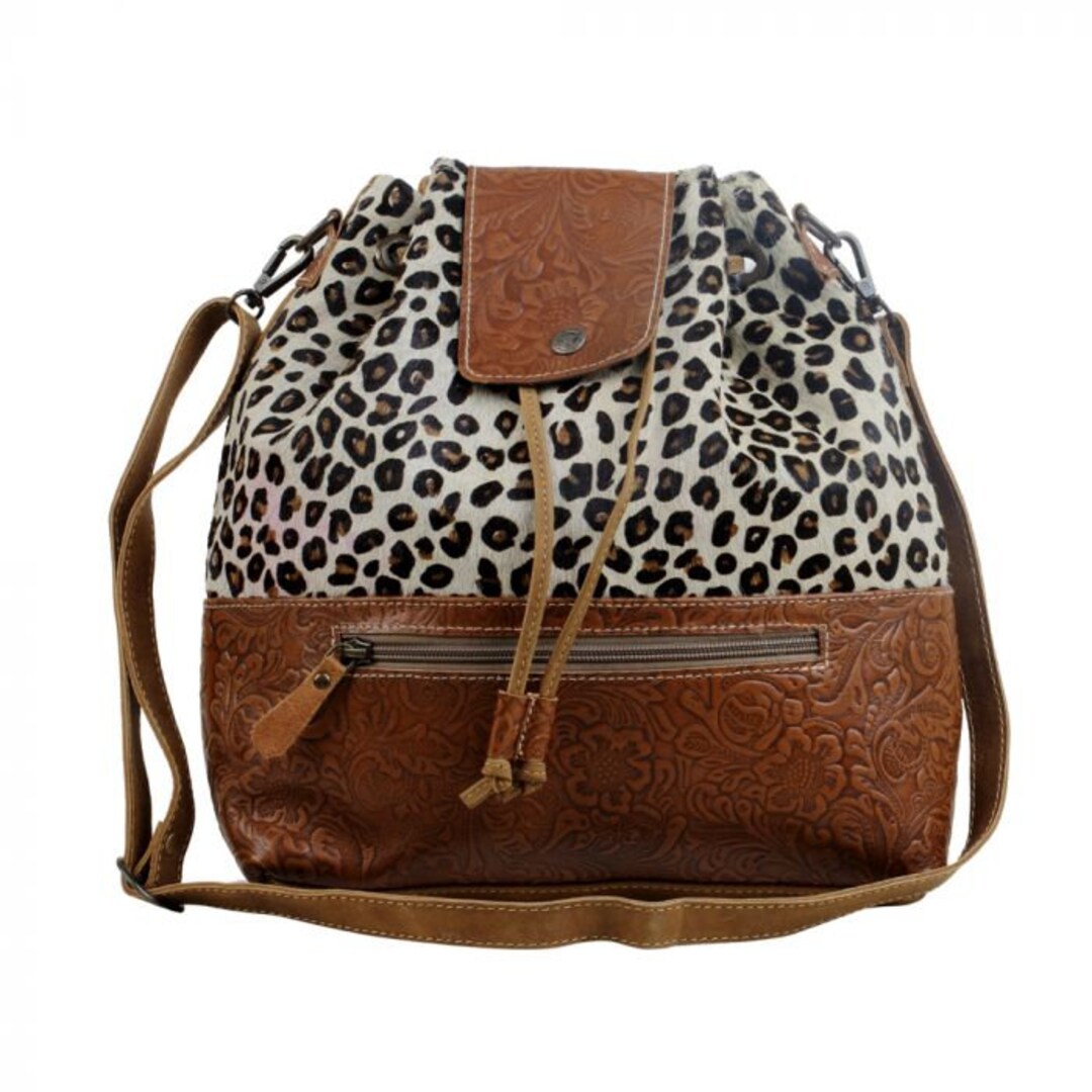 Myra Zesty Cheetah Print Leather Hairon Bag S2847 Animal Etsy