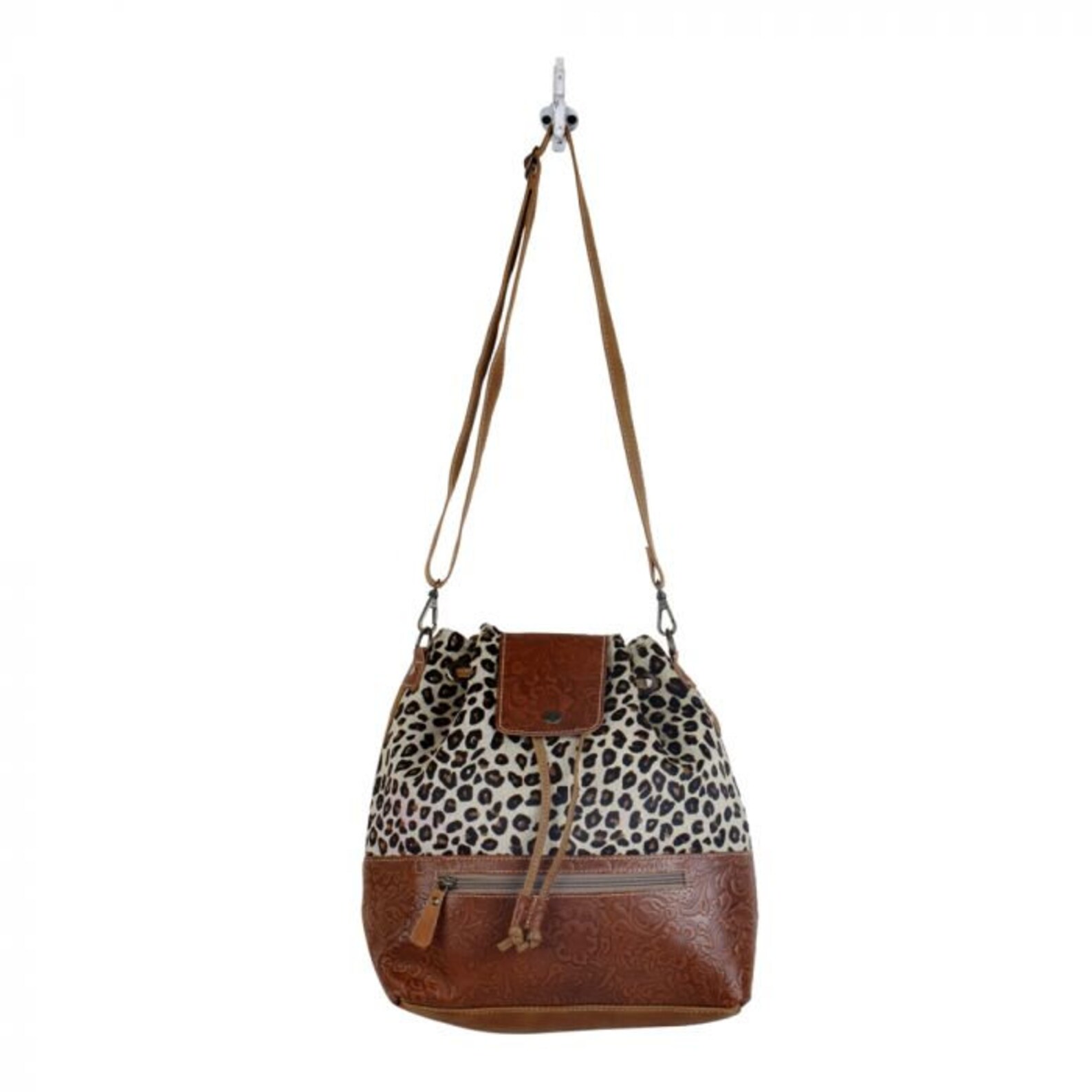 Myra Zesty Cheetah Print Leather Hairon Bag S2847 Animal Etsy