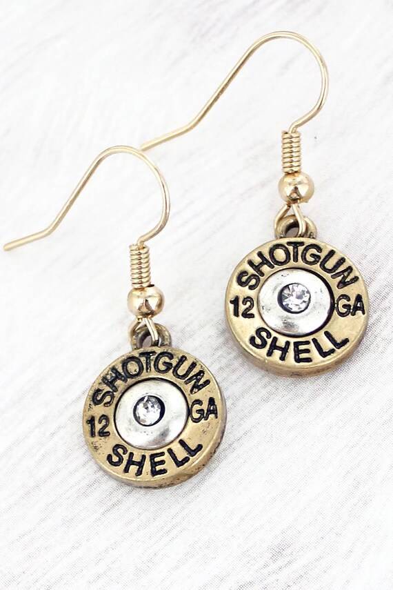 Bullet shell cheap earrings