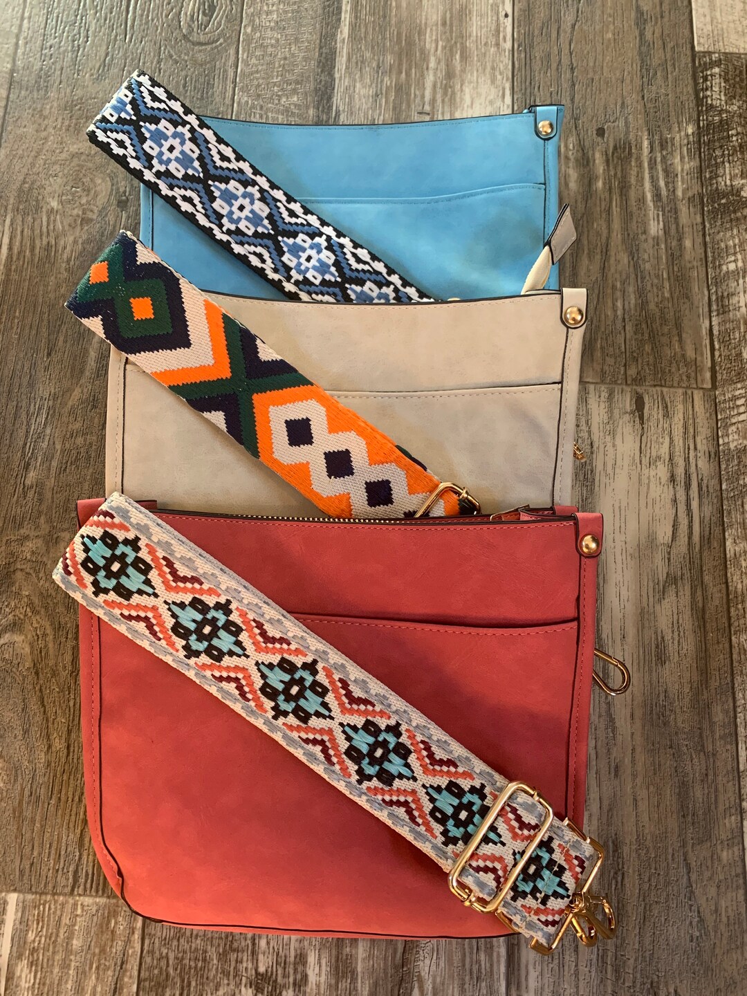 Guitar Strap Crossbody Red Crossbody Blue Crossbody Cream Crossbody