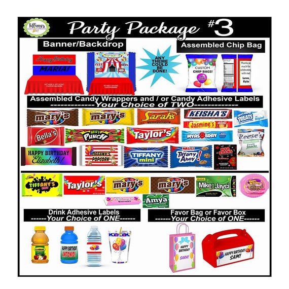 Printed Printable any theme Sold by the dozen Custom Chip Bags any event Unicorn 12 magical