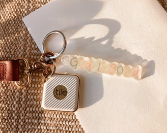 god is good acrylic keychain | christian keychain | jesus car keychain