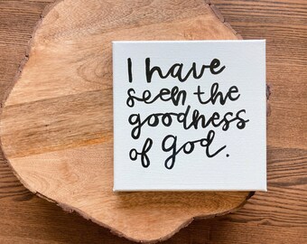 I have seen the goodness of God acrylic painting | Christian wall-art | Biblical wall decor | worship music painting | hand-painted art