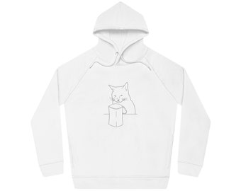 Unisex Sider Hoodie Grumpy cat coffee