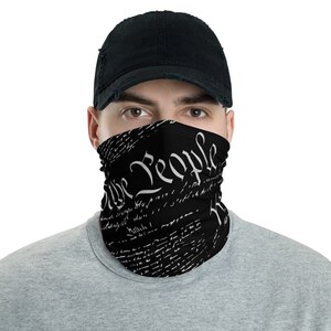 Constitution Neck Gaiter, Multi Use Covering, Washable Face Mask, Face Cover