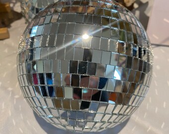 6" inch Mirror Ball Disco Ball | Low-Waste Fiber Art Home Decor | Toronto Canada | Fun With Fibers