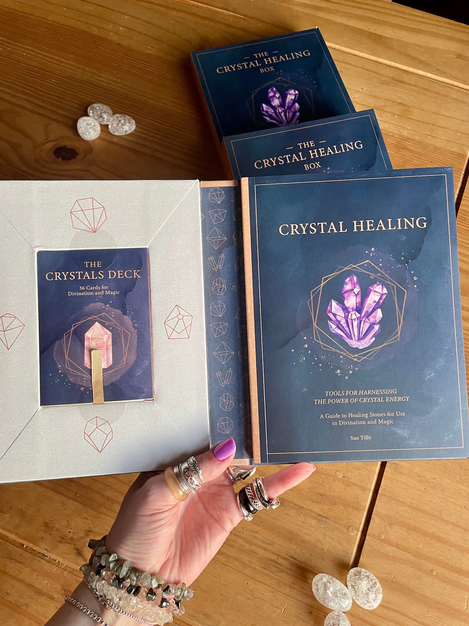 The Crystal Healing Box Gift Set Crystal Book Crystal - Etsy