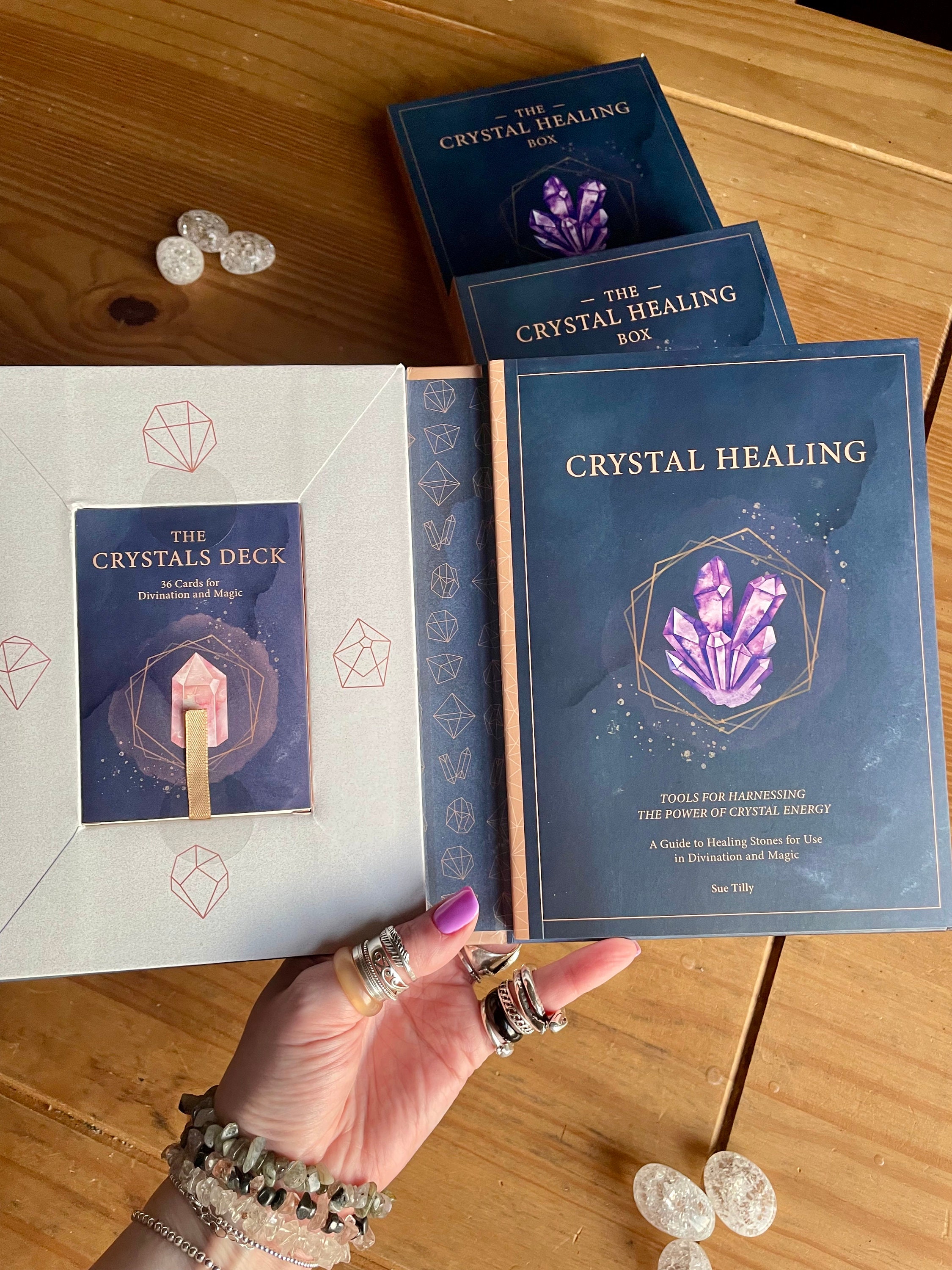 The Crystal Healing Box Gift Set Crystal Book Crystal Etsy