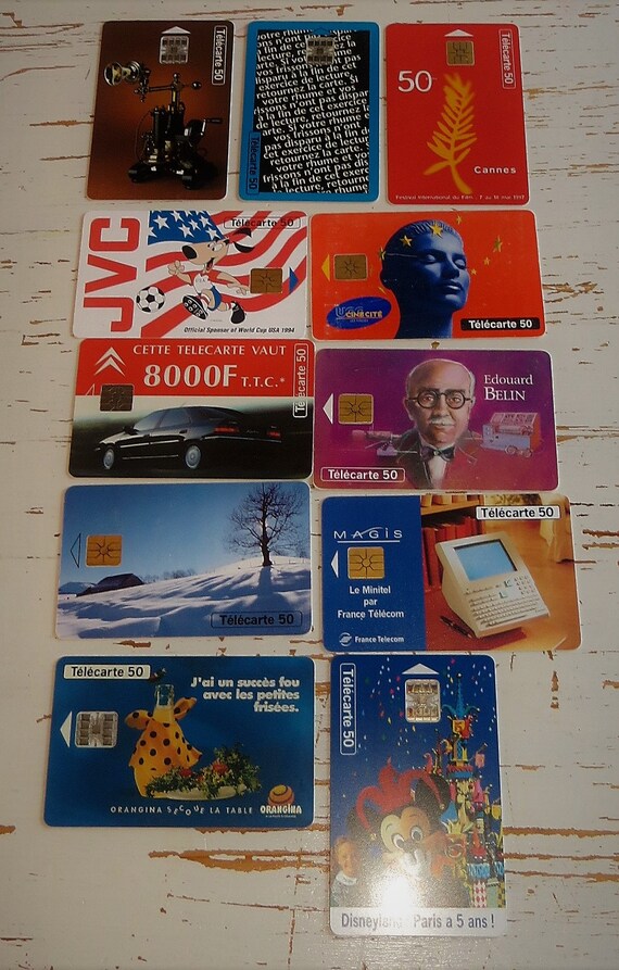 Lot of old phone cards Etsy
