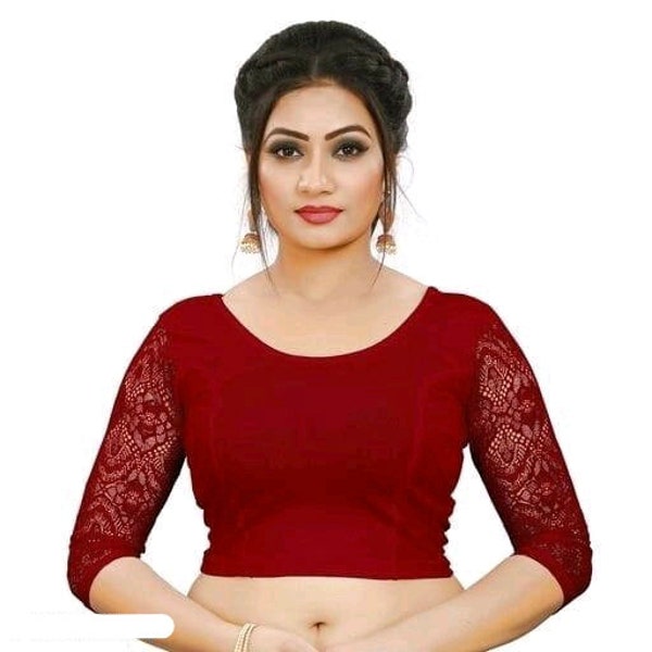 Stretchable Designer Latest Cotton Lycra Blouse for Women