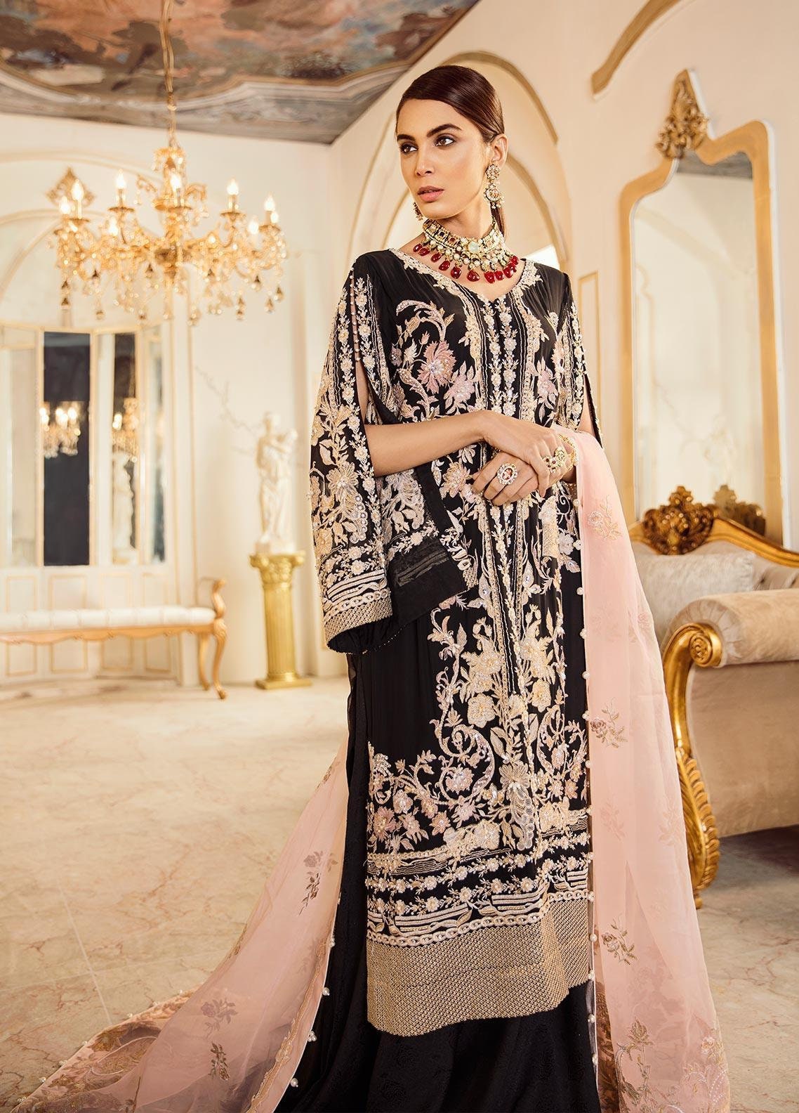 Latest Pakistani Wedding Dresses Embroidery Georgette Indian Dress ...