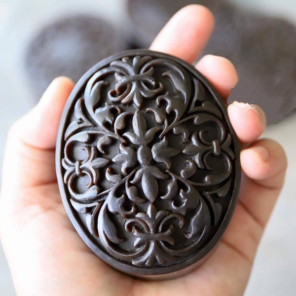 royal oval shape lace design mold vintage  embroidery pattern soap candle resin molds mould silicone mold clay magnet making resin casting