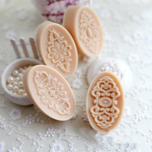 royal oval shape design mold embroidery pattern soap candle resin molds mould silicone mold clay magnets