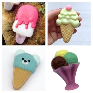 Ice cream scoop cone popsicle design mold embroidery pattern soap candle resin molds mould silicone mold clay magnets
