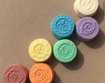 2d Chakra symbol set of 7 molds mould spiritual yoga rekhi  silicone soap melt and pour candle diy mediation candles making