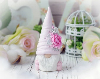 3d cute garden gnome  soap mold candle mould silicone melt and pour craft supplies christmas resin casting concrete plaster Poinsettia