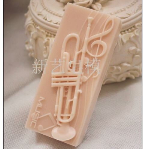 Stampo per sapone a forma di nota musicale per chitarra, stampo per candele, silicone da sciogliere e versare, forniture artigianali, idee regalo per cantanti di Natale, stampi di design - Italia