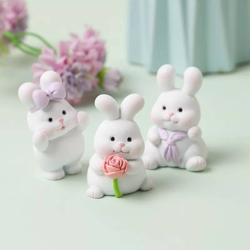 Valink Stampo In Silicone 3D Forme Pecora, Coniglio, Cigno - Per Sapone, Candele, Cioccolato, Torte, Fimo