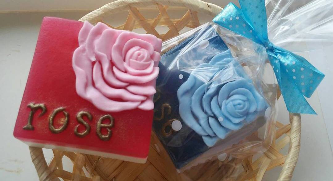 Square Soap Roses Handmade Square Shape Roses Leaves Leaf Soap Making Candle Silicone ...