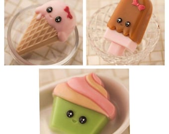 Molde de silicona para helado, cono, paleta, cupcakes, velas, jabón, comida, repostería, ideas para regalos de Año Nuevo, mp cp, derretir y verter.