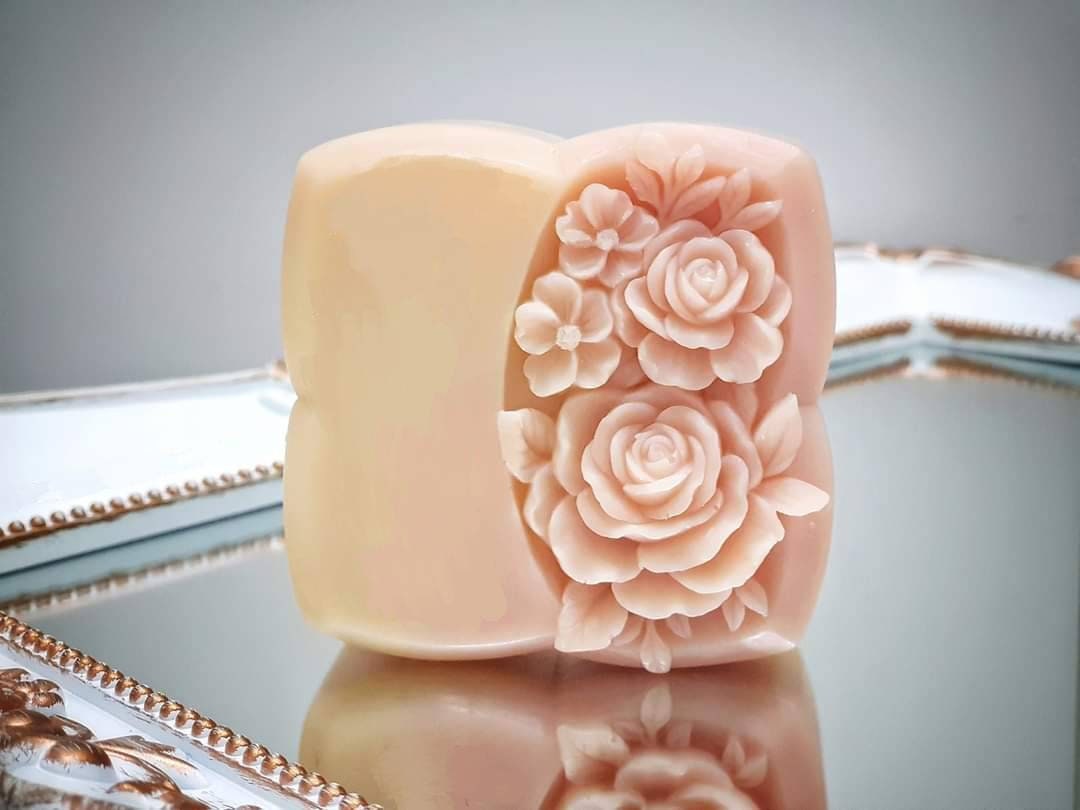 Molde de silicona para flores de jabón hecho a mano, moldes para  manualidades, moldes de jabón de flores (F4-14354)