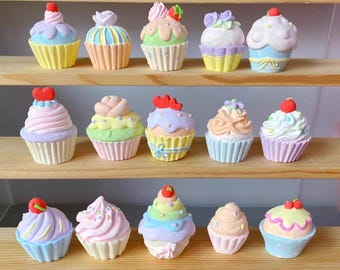3D Mini smalk Cupcake Silicone Mold, Clay keychain Jewelry Mould,