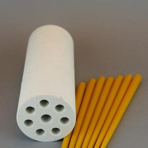 Handmade Long tapper 8 cavity 20 cm  candle silicone mold tapers tapper candles beeswax mould aromatherapy