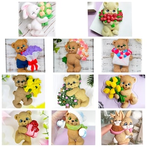 Moule en silicone 2D mignon ours en peluche lapin chat licorne dragon chiot savon faisant la conception de bougie de conception de moule de fonte n pour la résine d'argile