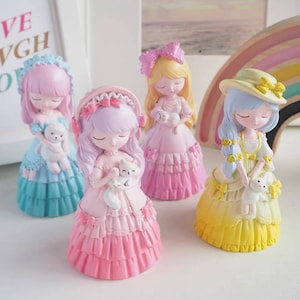 3d princess doll  mould mold  silicone soap melt and pour candle resin casting crafts  diy