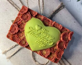 Stampo in silicone 7 cuori decorati perfetti per bomboniere