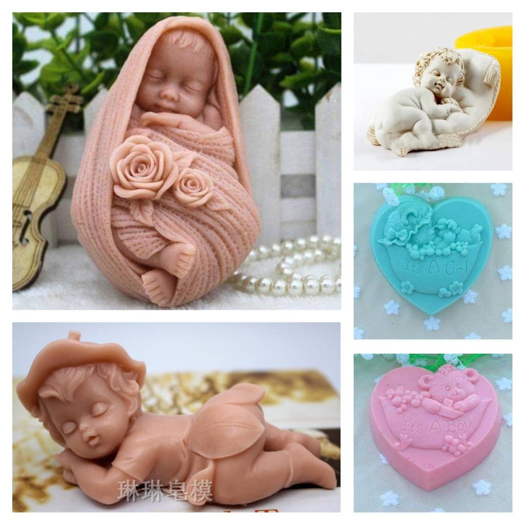 Baby shower soap molds deals
