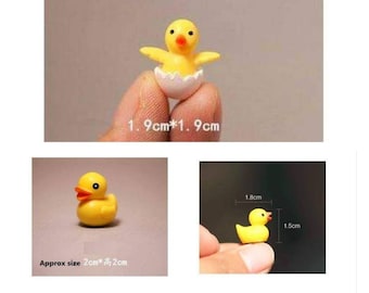 miniature 3d duck ducks  polymer clay resin casting jewelry soap  mold mould silicone embed making  pastry baking jewellery