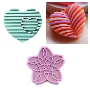 heart and star shape soap mold candle mould silicone melt and pour craft supplies christmas resin clay soap craft