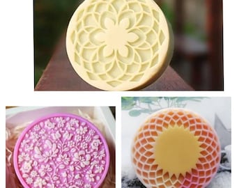 lace royal round shape soap mold candle mould silicone melt and pour craft supplies christmas