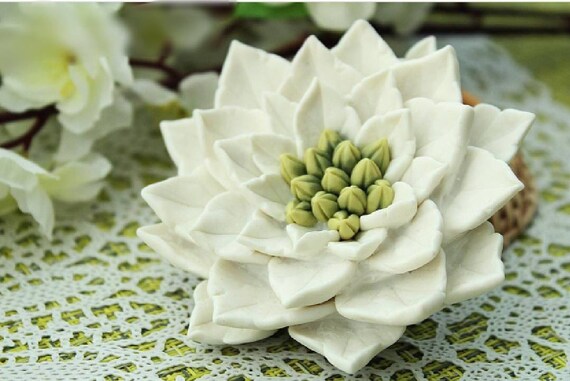 3D Christmas Flower Silicone Candle Mold Soap Fondant Making Supplies For DIY Chocolate Candy Ice Cream Decorating Tool Xmas Gift