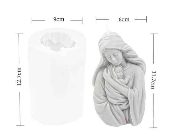 Egg Shaped Jesus Birth Mold Aromatherapy Candle Home Decoration Jesus  Decoration Silicone Mold 3D Jesus And The Virgin Family Candle Molds Resin  Molds,Religion Figures Wax Melt Molds Silicone Molds Virgin Mary Holds