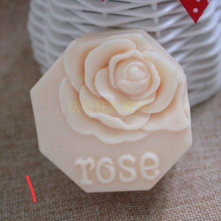 Square Soap Roses Handmade Square Shape Roses Leaves Leaf Soap Making Candle Silicone ...