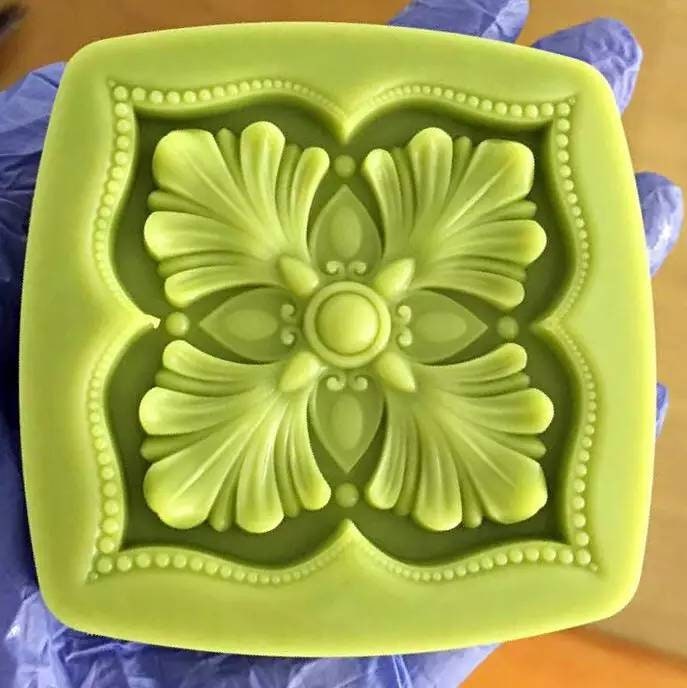 Royal Luxury Shape Design Mold Embroidery Pattern Soap Candle Resin ...