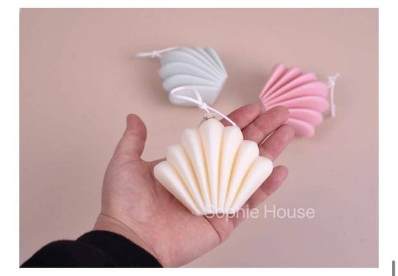 3d sea shell mold mould soap candle making beeswax candles Etsy