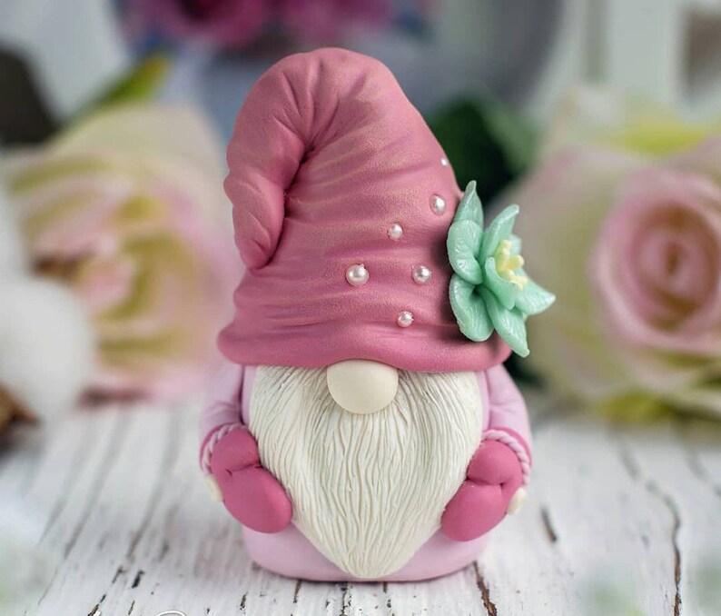 3d Cute Garden Gnome Soap Mold Candle Mould Silicone Melt and Etsy