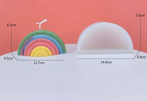 Stampo In Silicone Arcobaleno Per Torte, Cupcake, Fondant E Cioccolato - 2