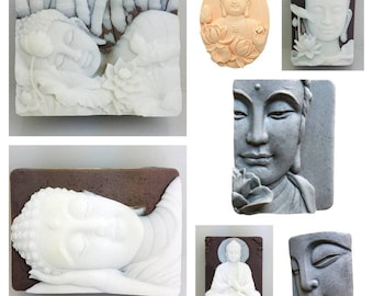 Sitting Buddha Silicone Mold Chocolate Polymer Clay Jewelry Soap Wax Resin 