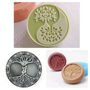 Keltische levensboom mal mal siliconen zeep kaars hars smelten en gieten polymeerklei magneet diy