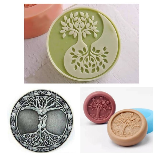 Celtic Tree of life   mold mould silicone soap candle resin melt and pour polymer clay magnet diy
