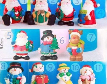 3d christmas tree snowman theme xmas santa father new year silicone mold soap candle craft melt and pour mould gift ideas resin casting clay