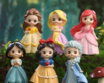 Molde de muñeca princesa 3D, molde de silicona para jabón, vela derretida y vertida, fundición de resina, manualidades DIY (los números se dan en la segunda imagen del listado)