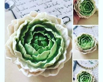 realistic 3d peony rose flower floral soap candle clay resin silicone mold mould christmas melt and pour soap making
